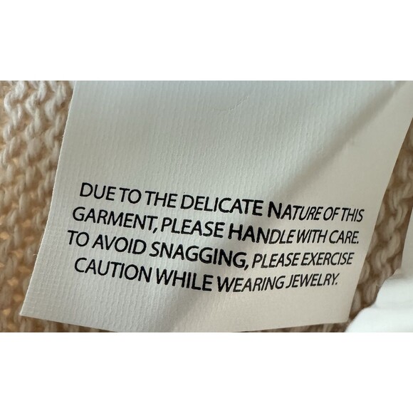 Ella Moss Womens Tan Size XXL Crew Neck Long Sleeve Knit Sweater - Picture 8 of 8